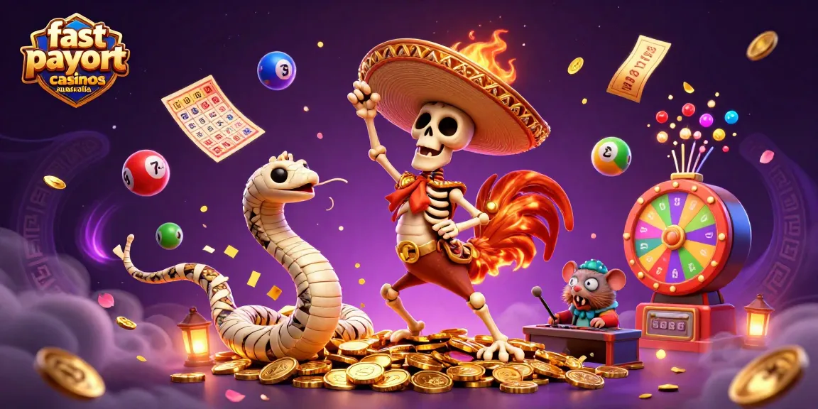 Experience fast payout casinos Australia with dynamic characters and vibrant gaming elements.