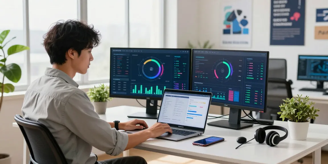 快连 network optimization dashboard in a modern workspace showcasing productivity and technology.