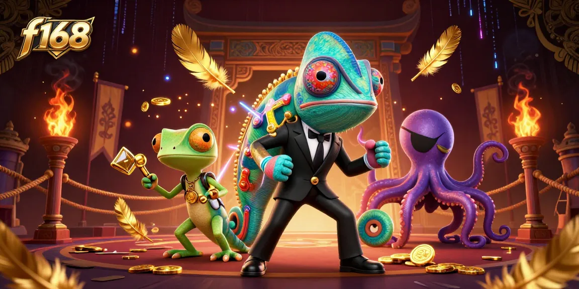 Experience exciting gameplay at f168 with vibrant characters and dynamic casino elements.