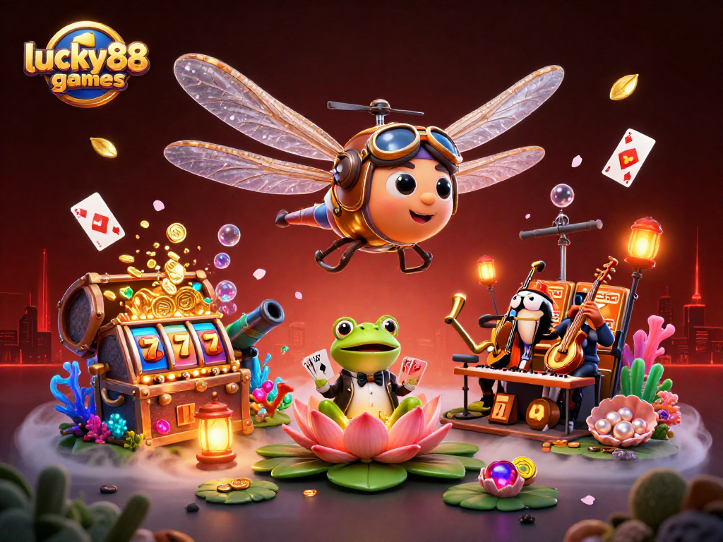Experience thrills at lucky88games with engaging casino entertainment, including dragonfly pilots and lively croupiers.