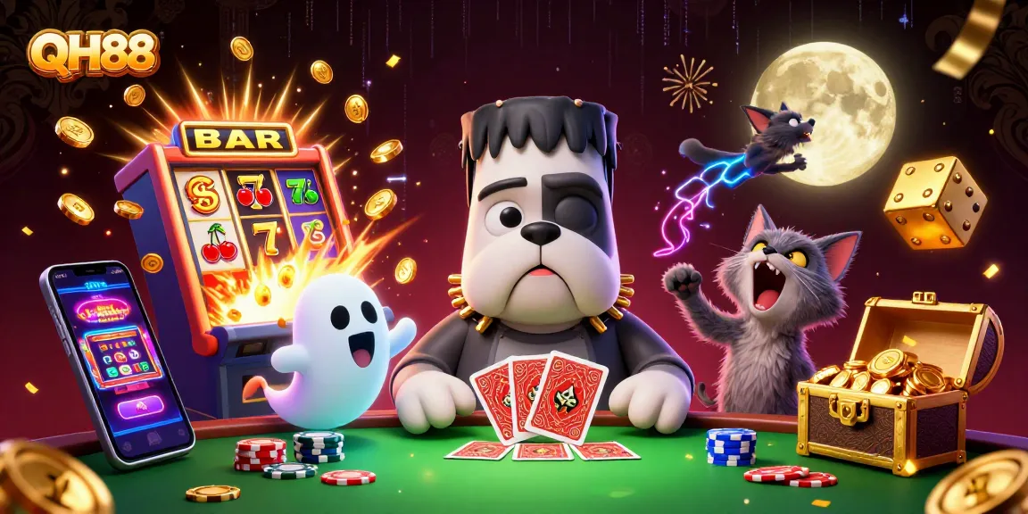 Experience jackpot excitement with QH88's thrilling games featuring dynamic slot machines.
