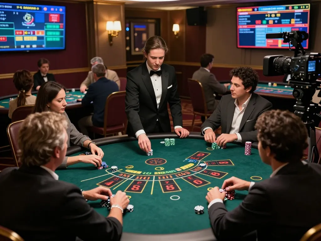 Players engaging in live Baccarat at PH365 in an upscale casino setting with professional dealers.