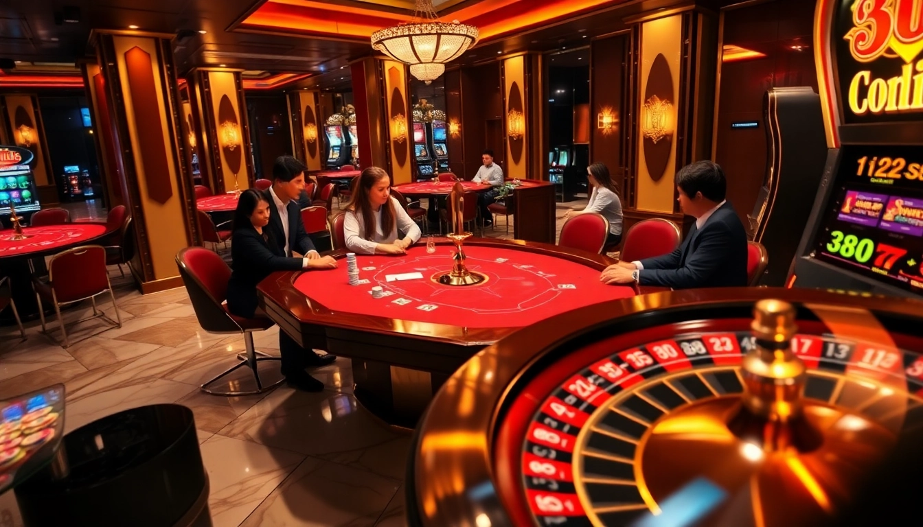 Experience the thrill of gambling at Bem88 with exciting poker games and vibrant casino visuals.