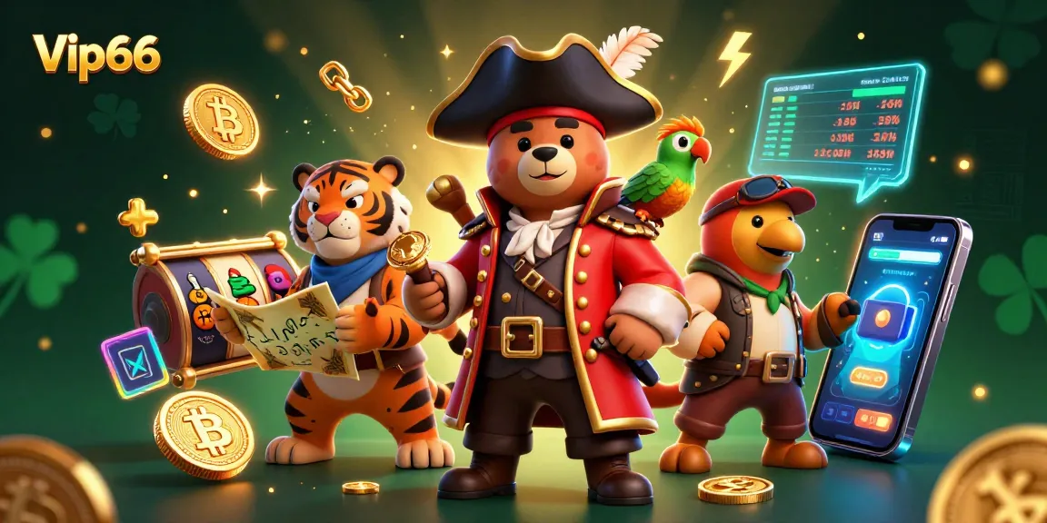Experience thrilling gameplay at Vip66 with vibrant casino characters and dynamic gaming elements.