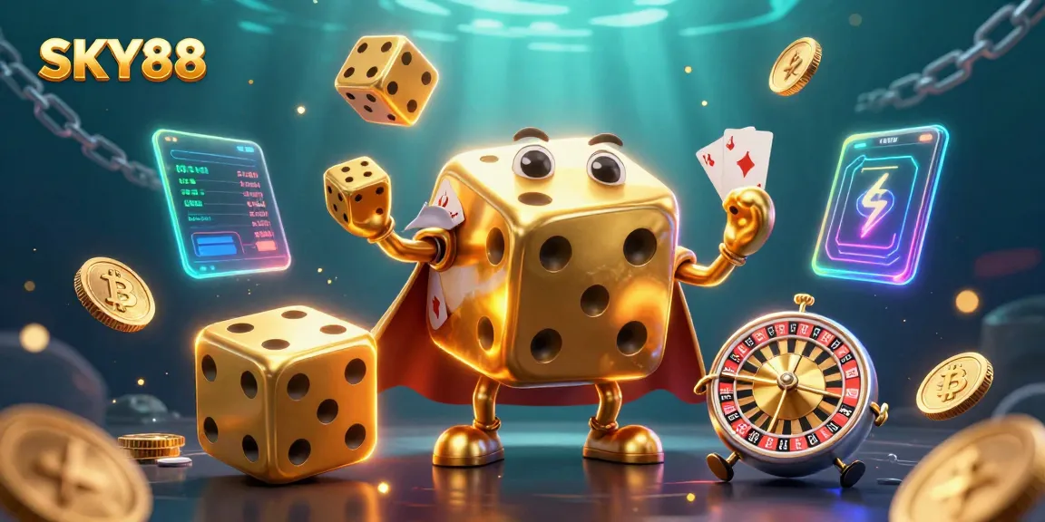 Play thrilling games at SKY88 with dynamic 3D casino elements, showcasing excitement in online betting.