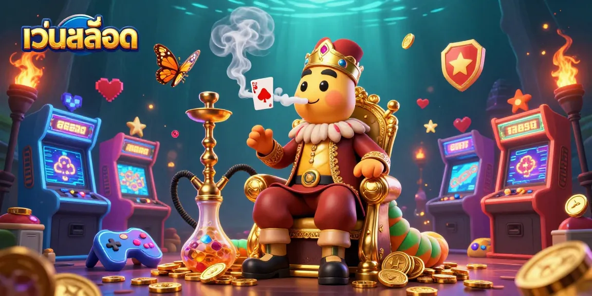 Experience thrilling เว็บสล็อต gameplay with vibrant characters and casino-themed elements in a dynamic 3D illustration.