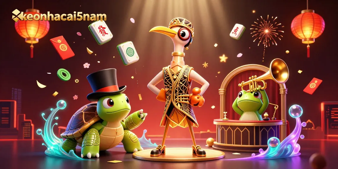 Engage with exciting betting dynamics at keonhacai5nam featuring vibrant casino elements and characters.