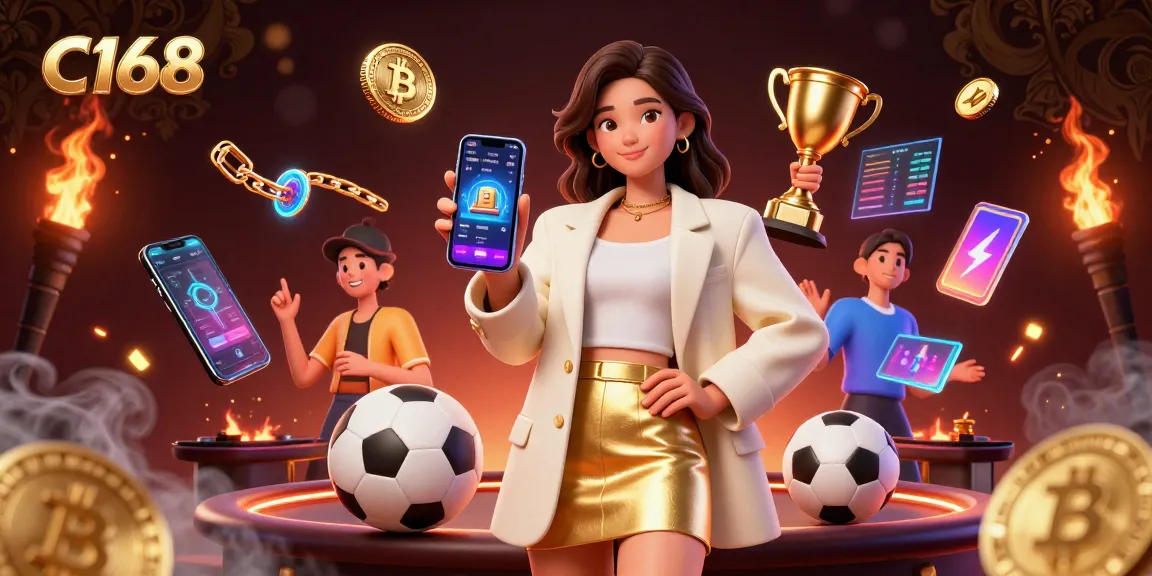 Watch C168 come alive as a beautiful Asian woman shows sports betting excitement on her smartphone.