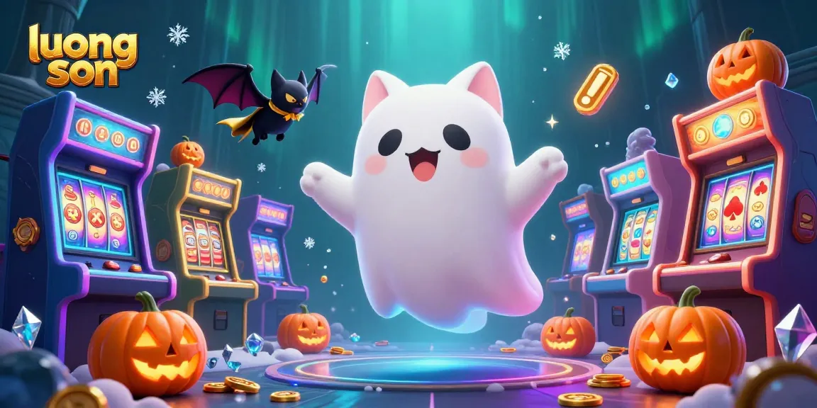 Join the excitement at luong son's haunted casino with ghostly characters and vibrant gaming elements.