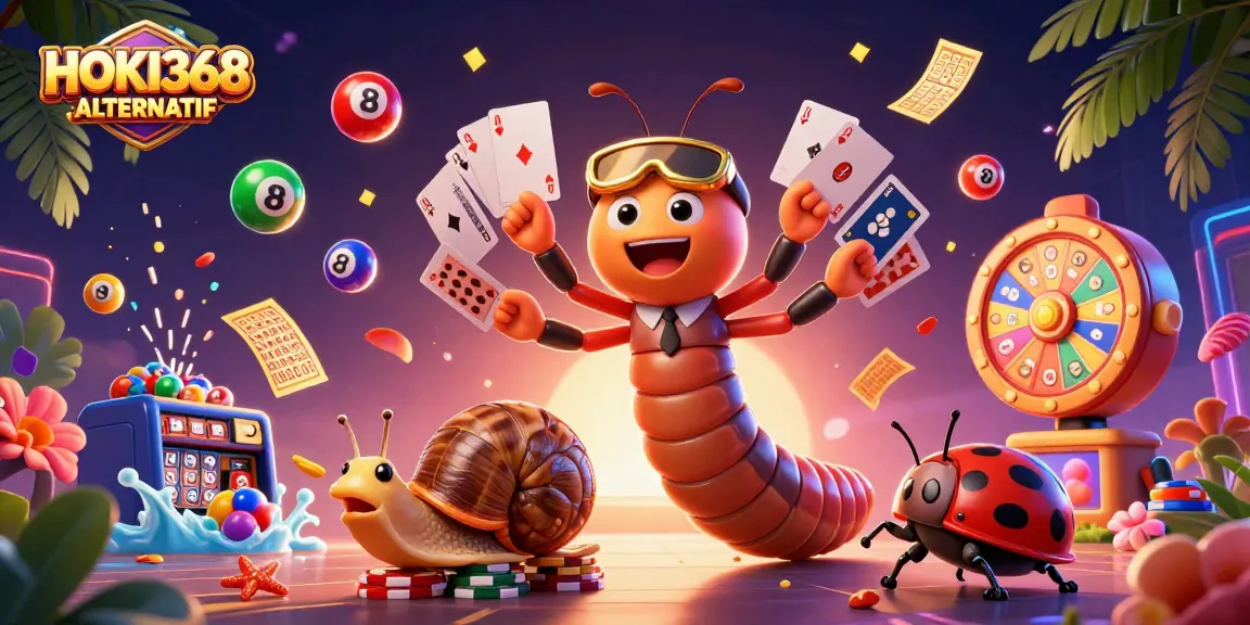 Experience excitement with HOKI368 ALTERNATIF, featuring colorful games and dealers in action.