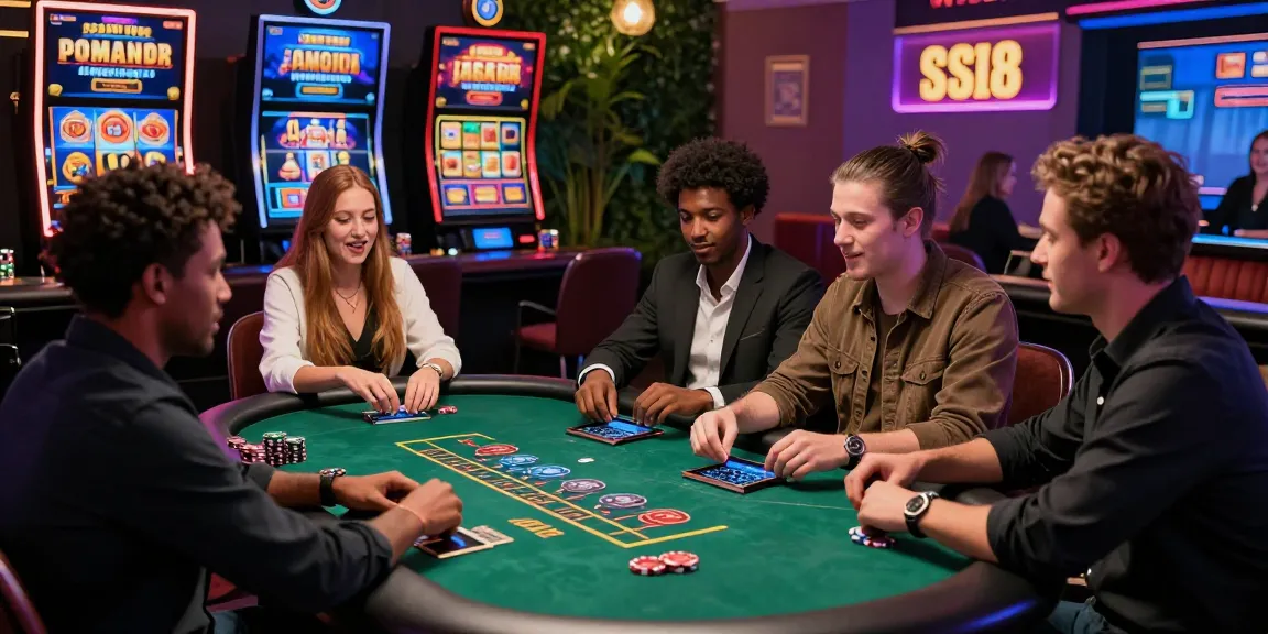 Exciting online casino experience at https://ccrm.org.uk featuring diverse players enjoying credit card games in a vibrant setting.
