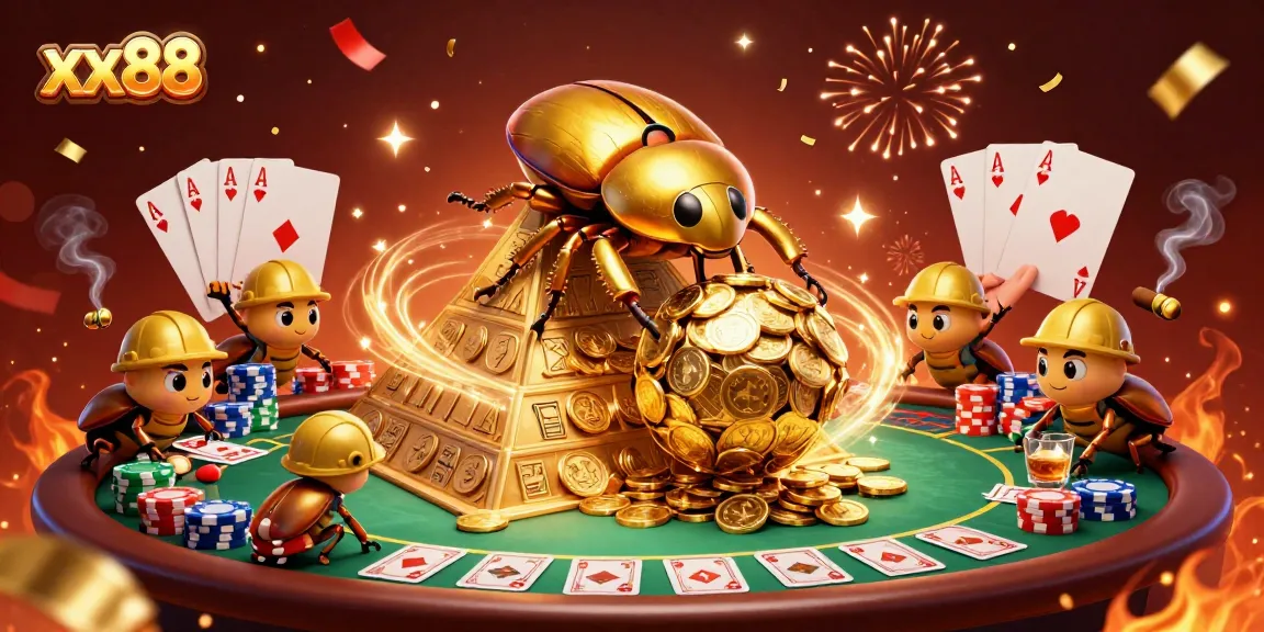 Experience the thrill at xx88 with a dynamic casino scene showcasing gambling excitement.