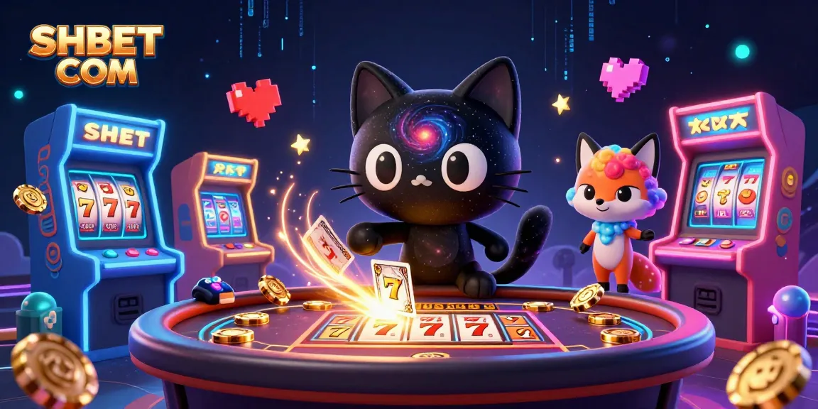 Engage with SHBET COM for a thrilling cosmic casino experience featuring playful characters and vibrant game elements.