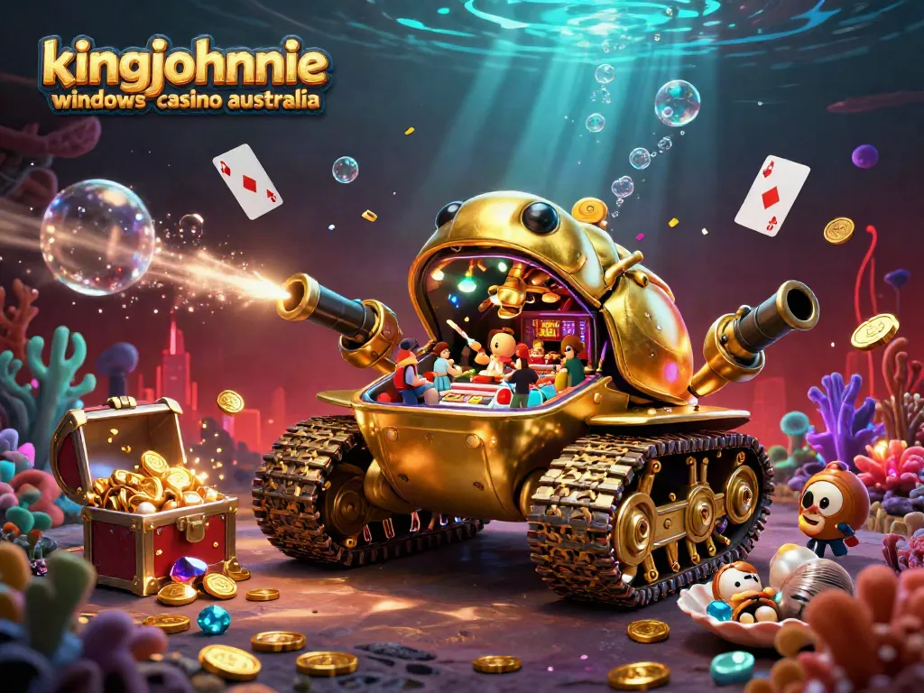 Experience excitement with kingjohnnie windows casino australia in this vibrant underwater casino scene.