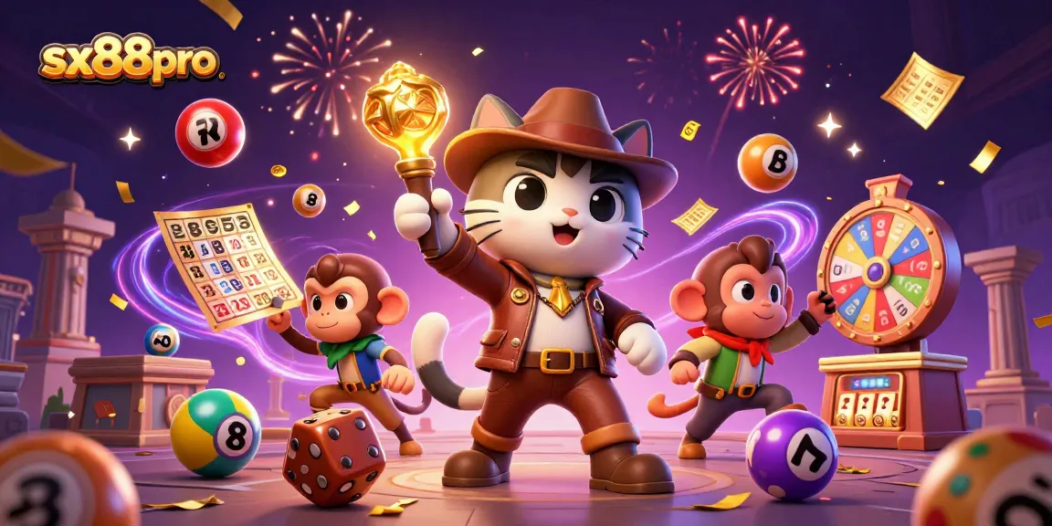 Experience the fun of sx88pro's exciting gambling world with a thrilling treasure hunt scene.
