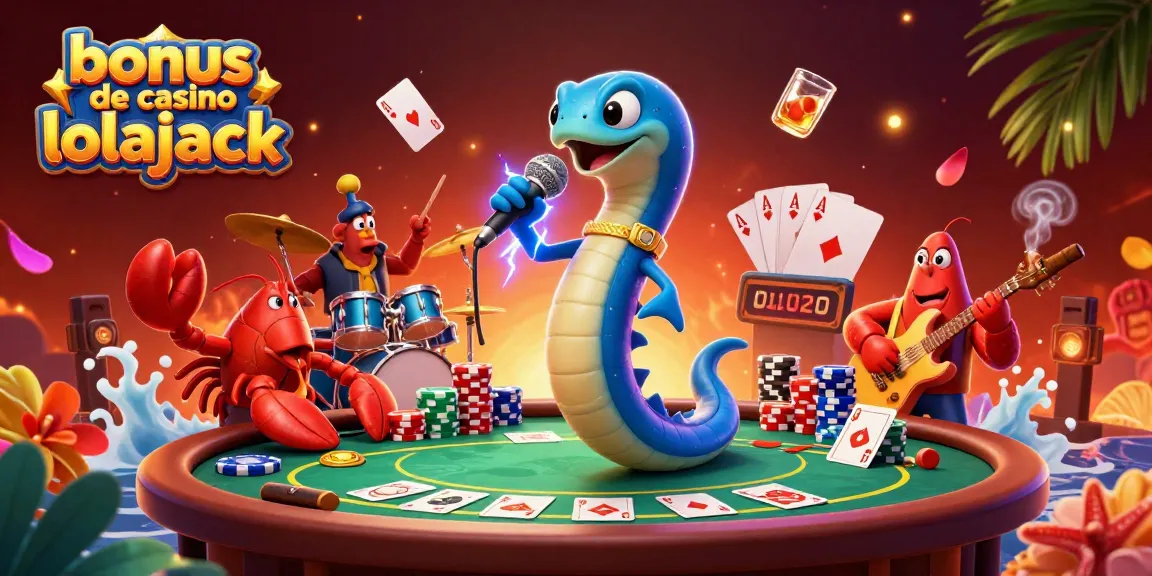 Experience the thrill of bonus de casino lolajack with vibrant gaming characters in a dynamic underwater casino scene.
