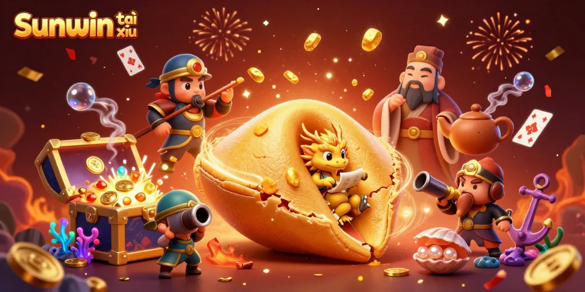 Win exciting prizes with Sunwin tài xỉu under a dynamic casino scene featuring lucky dragons and golden treasures.
