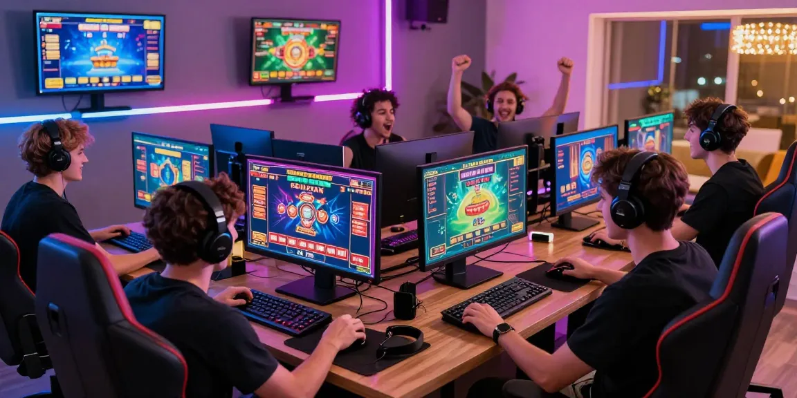 Players enjoying diverse games at credit card casinos showcasing https://dea.org.uk vibrant atmosphere and dynamic gameplay.