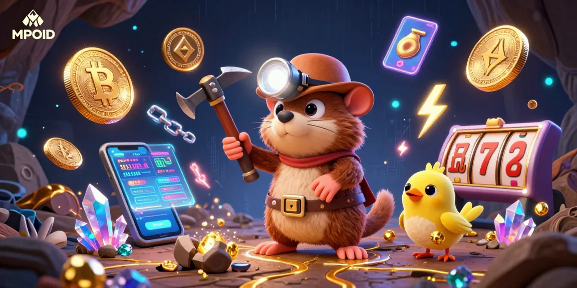 MPOID brings excitement as a treasure hunter mole discovers treasures in a dynamic casino-themed environment.