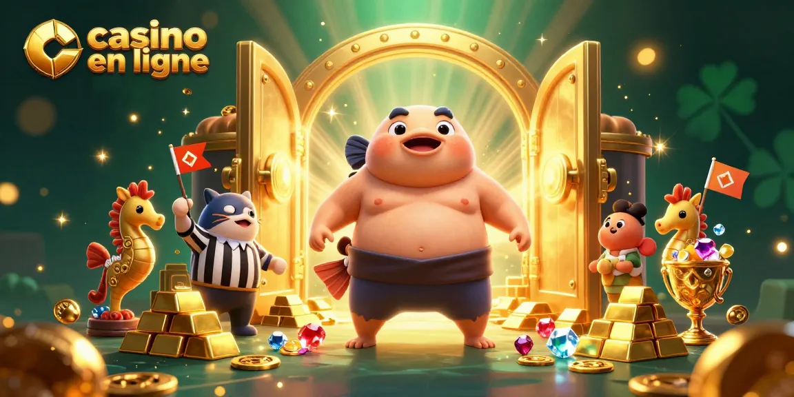 Jouez à des jeux captivants dans un casino en ligne entouré de richesses éclatantes et de divertissement.