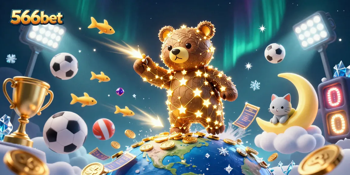 Engage with 566bet's exciting offerings on this dynamic, colorful casino-themed illustration.