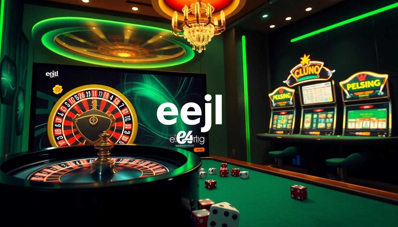 Experience the excitement of eejl casino gaming with vibrant slots, poker tables, and roulette wheels.