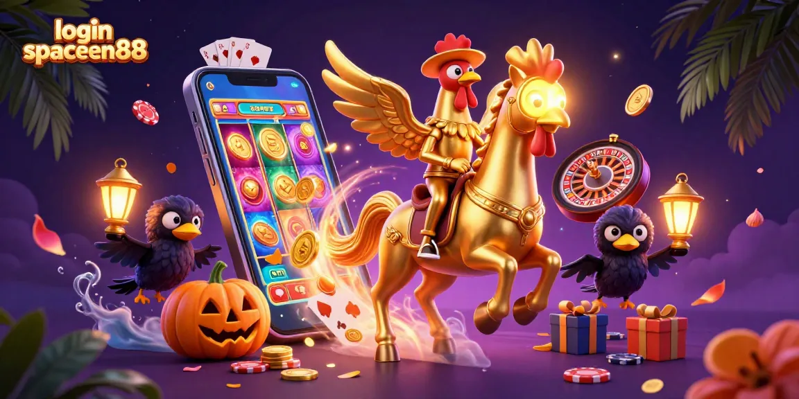 Experience thrilling gameplay with login spaceman88 at the vibrant midnight casino, showcasing dynamic slot games and colorful elements.