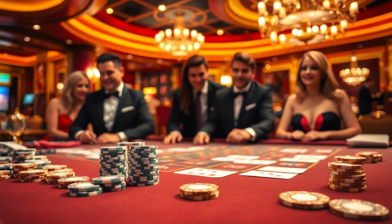 Experience the thrill of i9bet at a vibrant casino table with live dealer interaction and exciting gameplay.