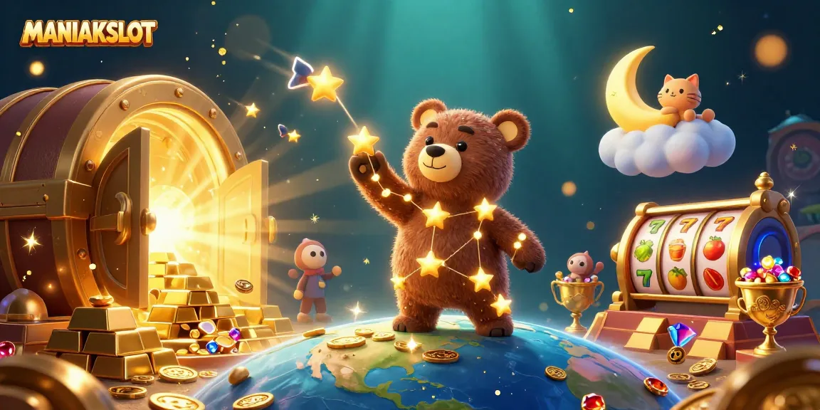 Spin the reels with MANIAKSLOT and collect treasures from a cosmic casino adventure.