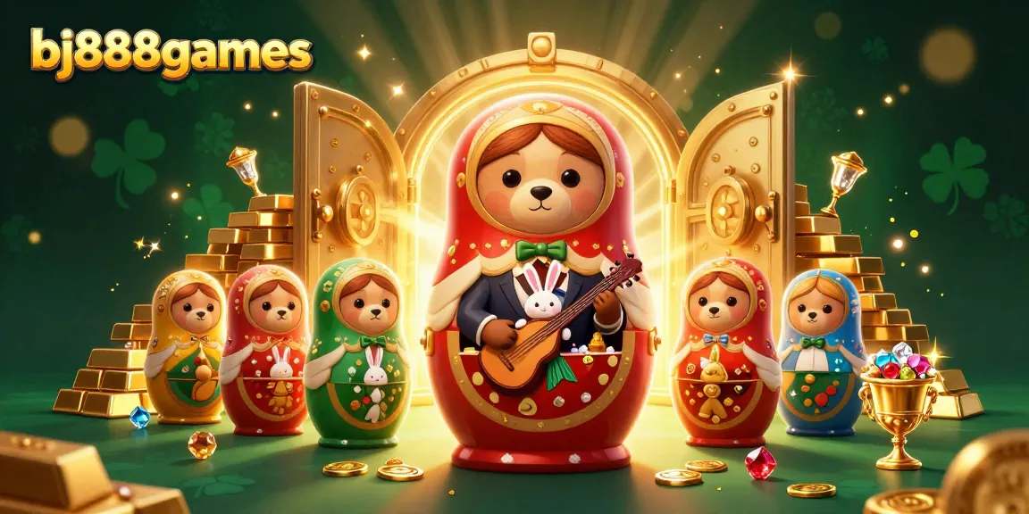 Engage in vibrant gaming action at bj888games with enchanting casino-themed 3D artwork.