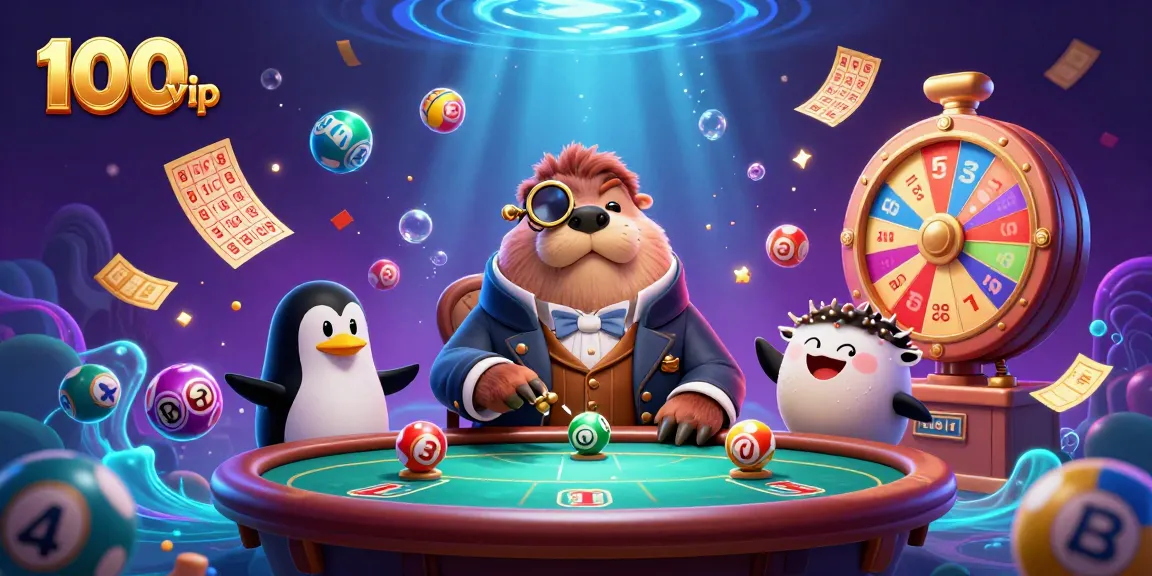 Experience thrilling underwater poker with 100vip's jolly walrus, penguin dealer, and bluffing pufferfish!