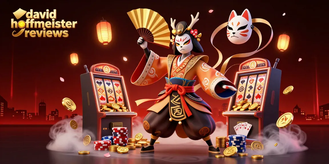 Engage with david hoffmeister reviews by spinning the reels in this vibrant casino illustration.
