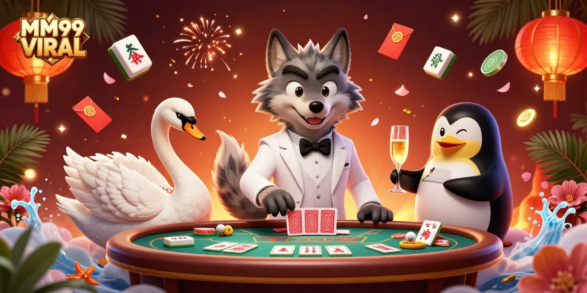 Engage in thrilling gameplay at MM99 VIRAL with a vibrant baccarat scene.