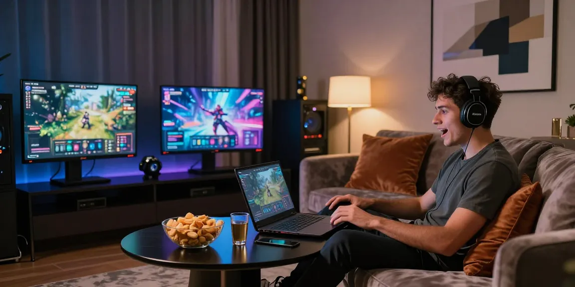 Engaged player enjoying an iwin gaming session in a luxurious setup