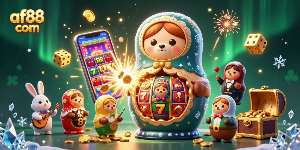 Engage with af88 com's vibrant 3D casino world featuring dynamic slot machines and playful characters.