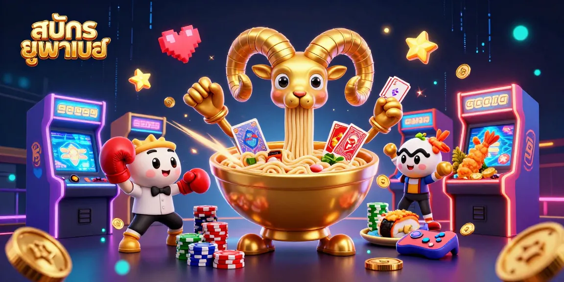 Engage players at สมัครยูฟ่าเบท with a colorful 3D casino illustration featuring unique characters.