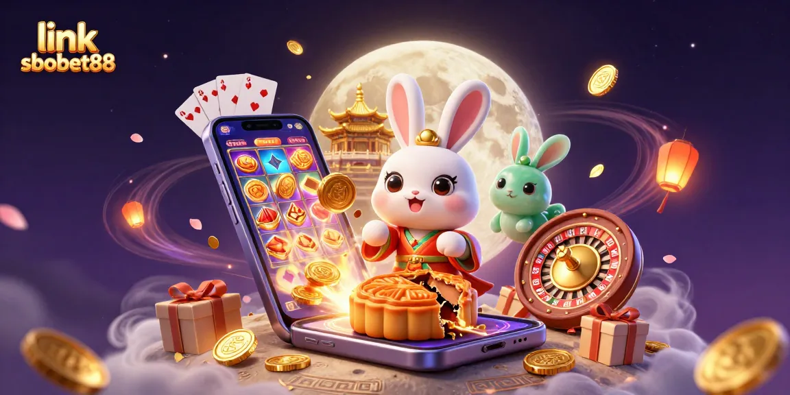Experience thrilling action with link sbobet88 in an enchanting moonlit casino scene.
