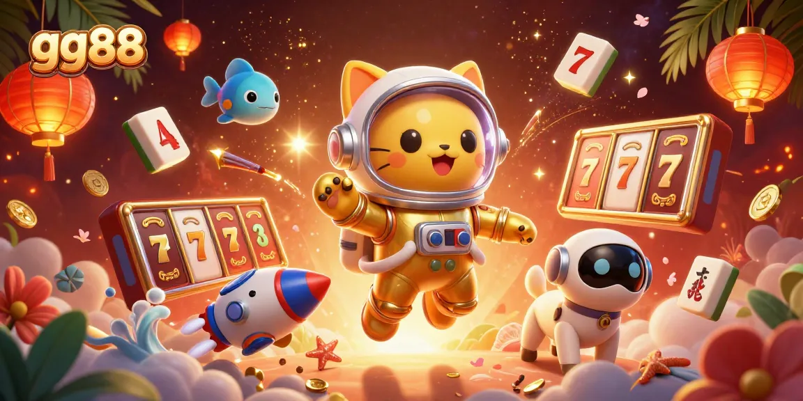 Engage with exciting slot adventures at gg88, featuring vibrant casino elements and dynamic characters.