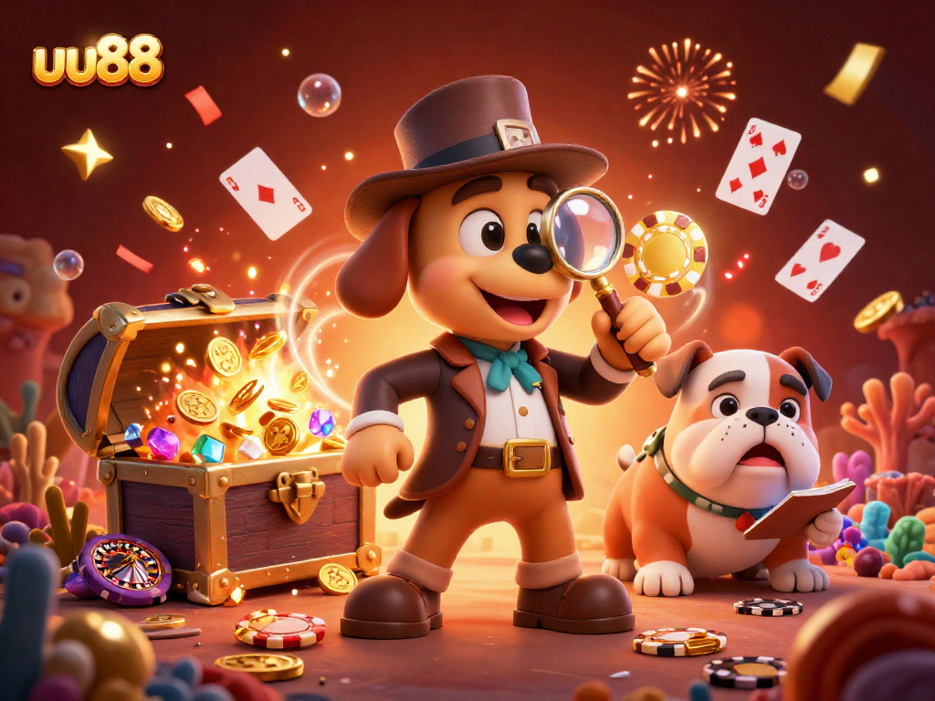 Play poker and win with uu88 in a vibrant, action-packed casino scene