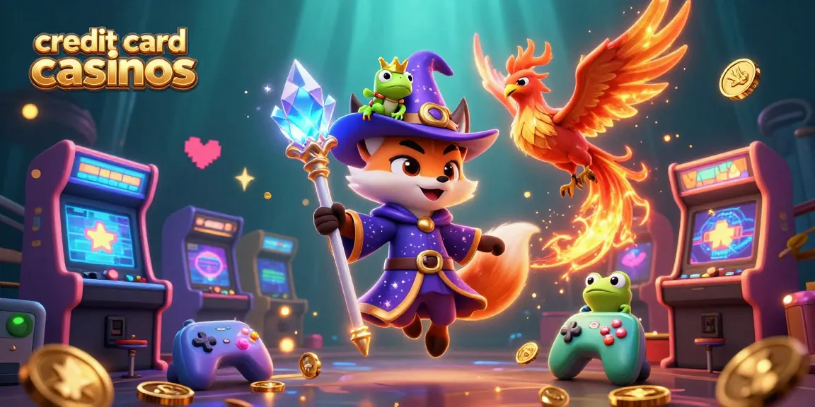 Engage with thrilling credit card casinos featuring a wizard fox, a phoenix, and dynamic game elements.