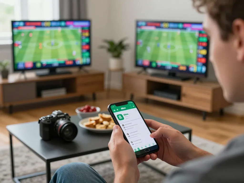 Engaging with the 88xx bet app for live sports betting in a modern home