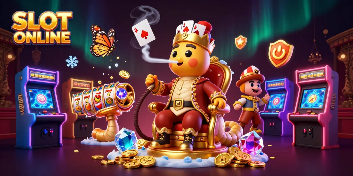 SLOT ONLINE game showcasing vibrant characters and dynamic slot reels, capturing the thrill of casino excitement.