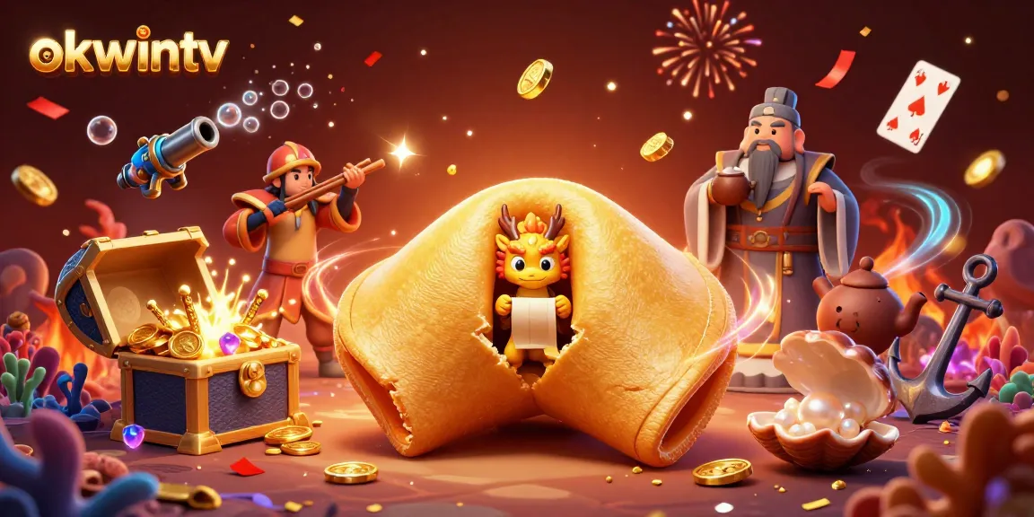 Engage with okwintv's vibrant gaming scene featuring dynamic characters and striking casino elements.