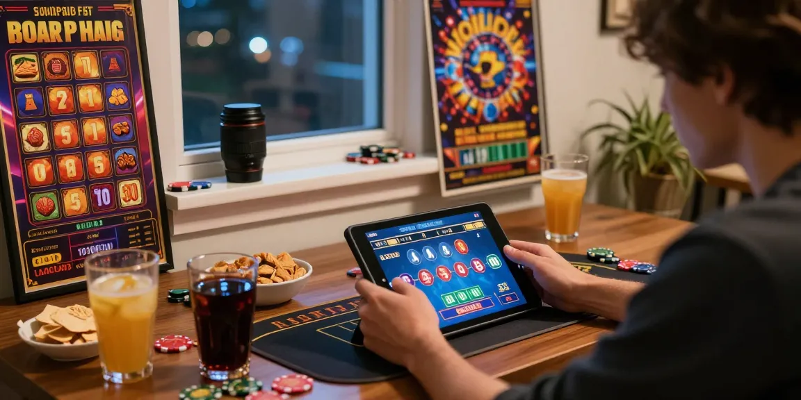 Engaging qs88 online gambling experience with a player enjoying games at a cozy table.