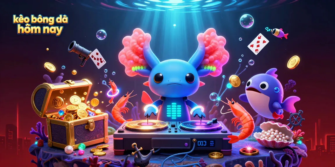 Engage in kèo bóng đá hôm nay with vibrant, dynamic underwater casino scene.