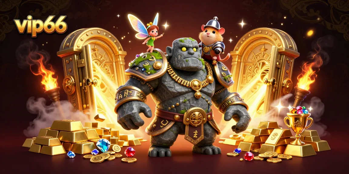 Experience thrilling gaming excitement with vip66, featuring an ancient golem, fairy magic, and treasures
