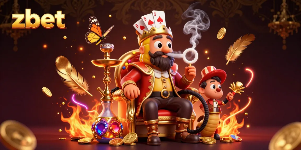 Experience thrilling bets and poker excitement with zbet's 3D casino illustration.