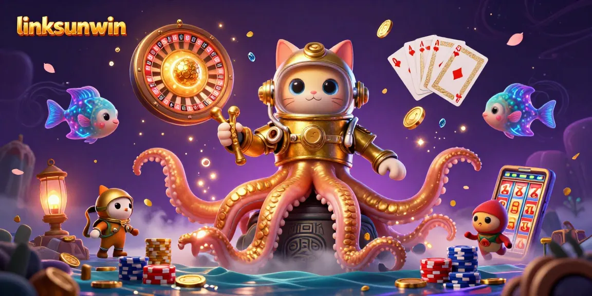 Engage with linksunwin and enjoy a thrilling underwater casino adventure with colorful characters and sparkling treasures.