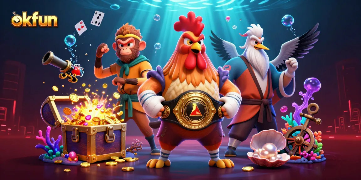 Engage in thrilling gameplay at okfun, featuring vibrant characters and exciting casino elements.