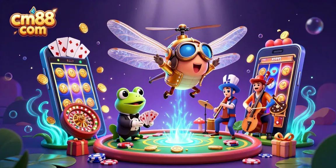 Experience immersive gameplay at cm88 com with colorful slot games and vibrant casino elements.
